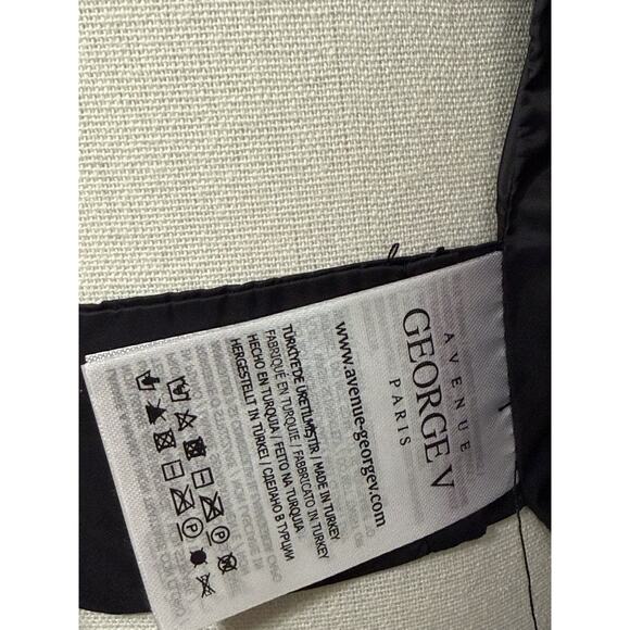 NEW Avenue George V Paris Puffer Jacket Hooded Fur Rhinestone Pink LARGE $650 - Picture 9 of 9